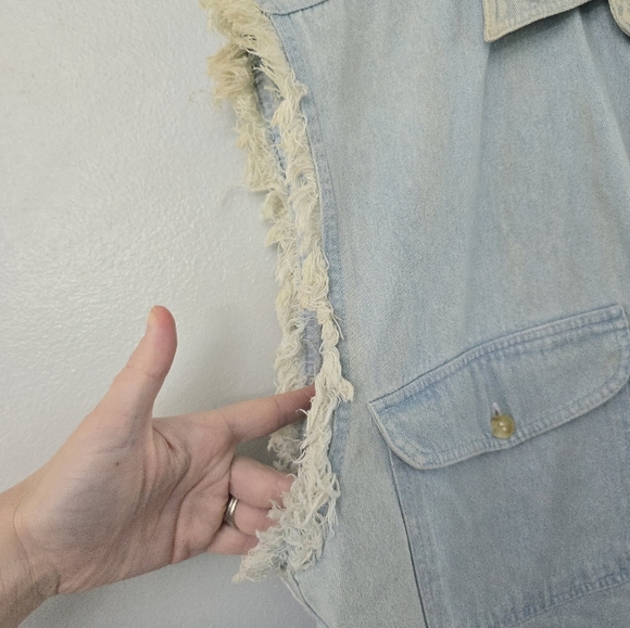 Lighting Clothing L Vest Shirt Mens Denim Bike Week 2003 Daytona Beach Florida - Picture 7 of 16